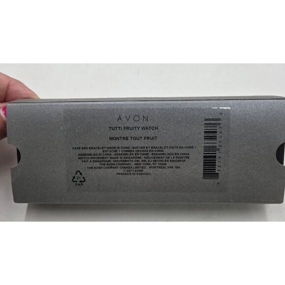 Boussivie Watch Womens Quartz Tutti Frutti Design Yellow Band New In Box - Picture 6 of 6